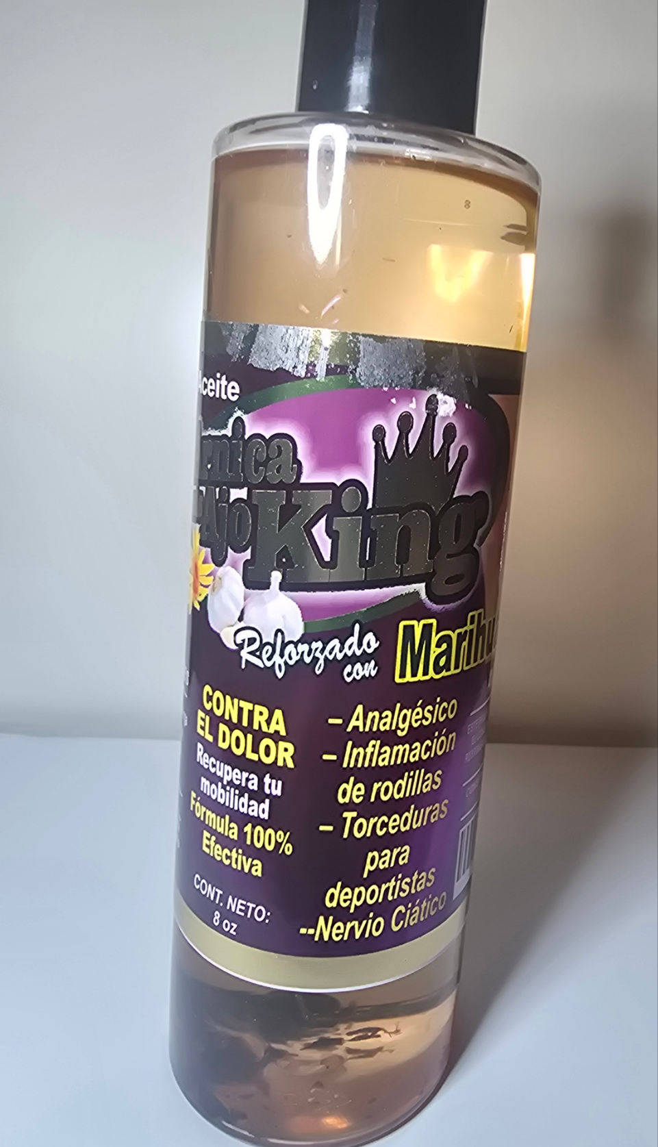 Aceite de Arnica más ajo king -reforzado con marihuanol