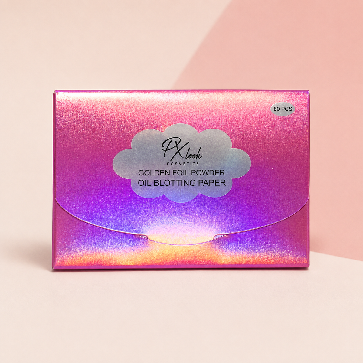Blotting Paper Prolux de 80 piezas en fondo rosa nude, blanco y beige