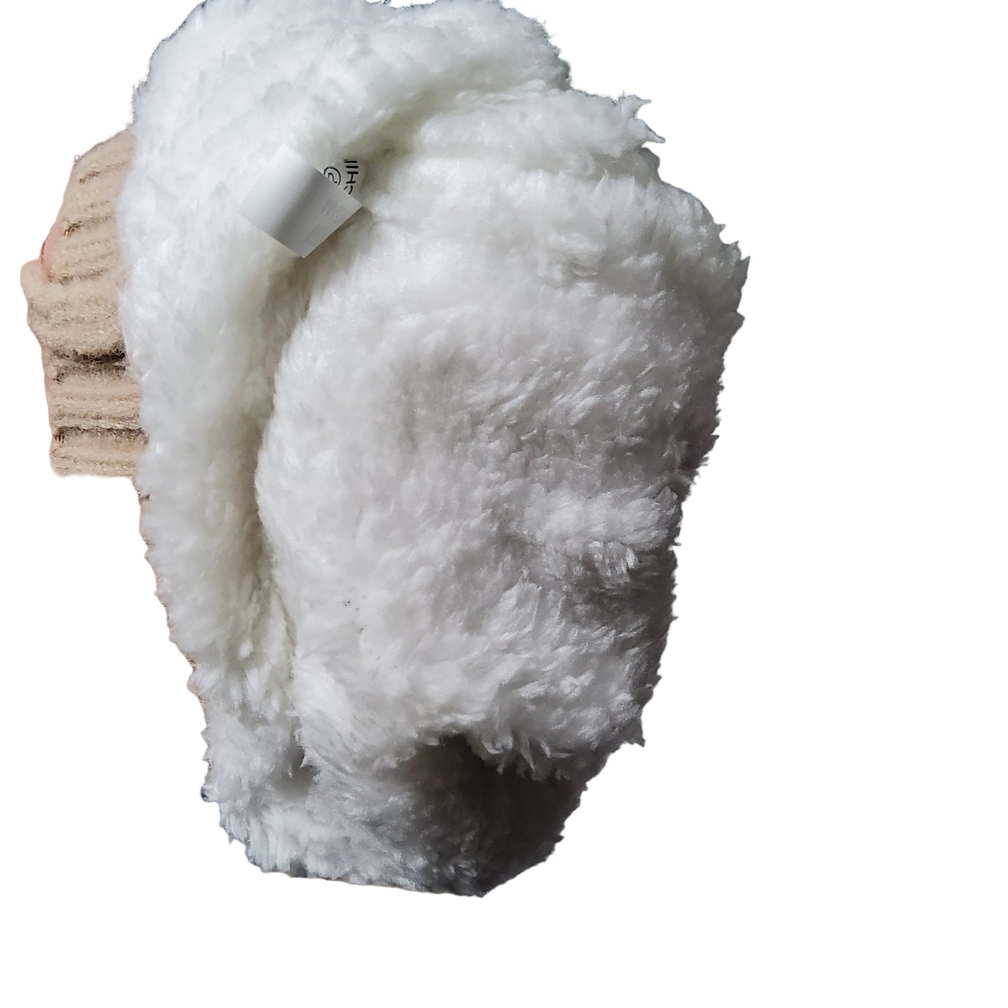 Gorro de bebé afelpado con doble pompón.