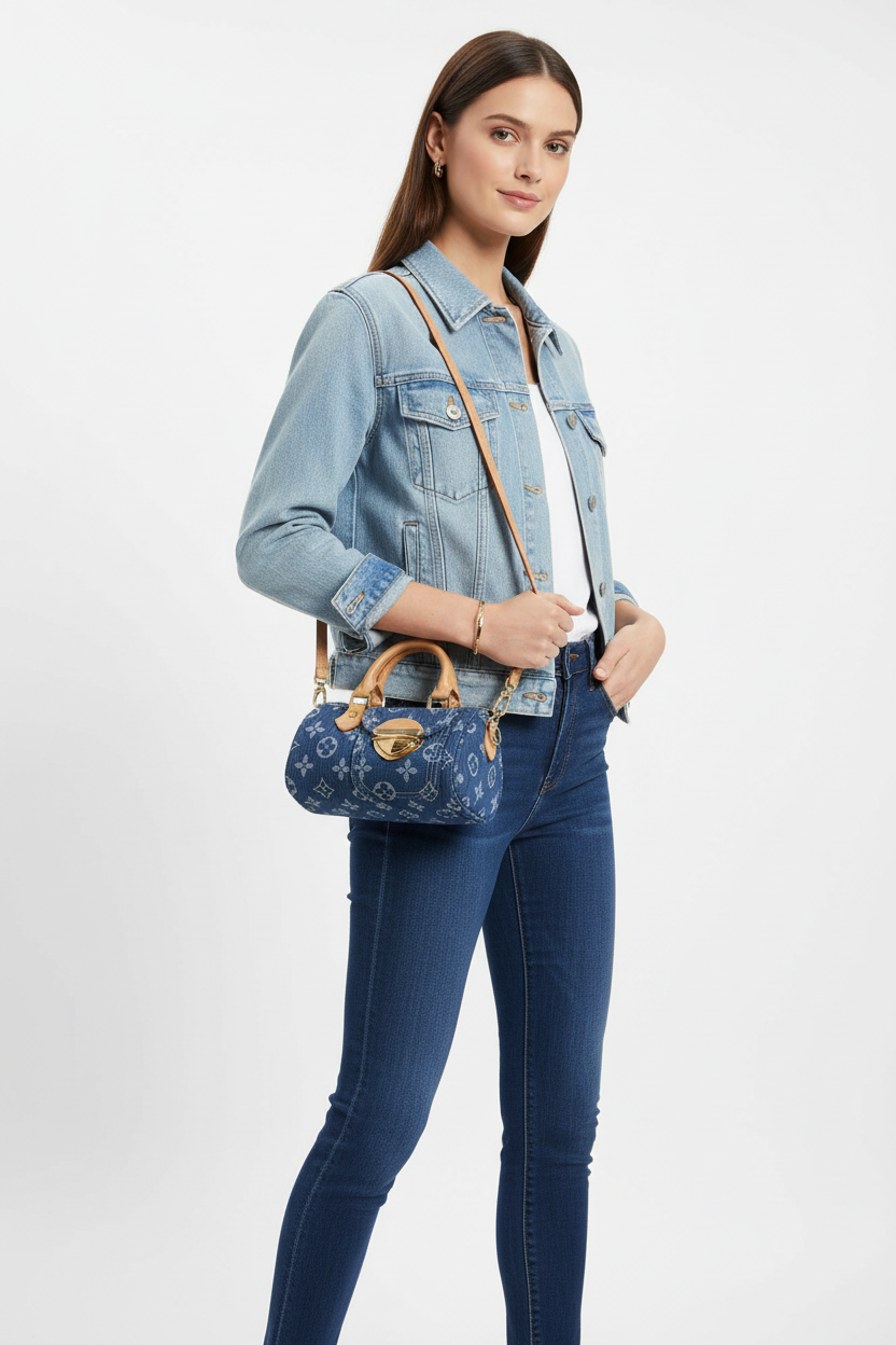 Bolso Mini Denim con Diseño