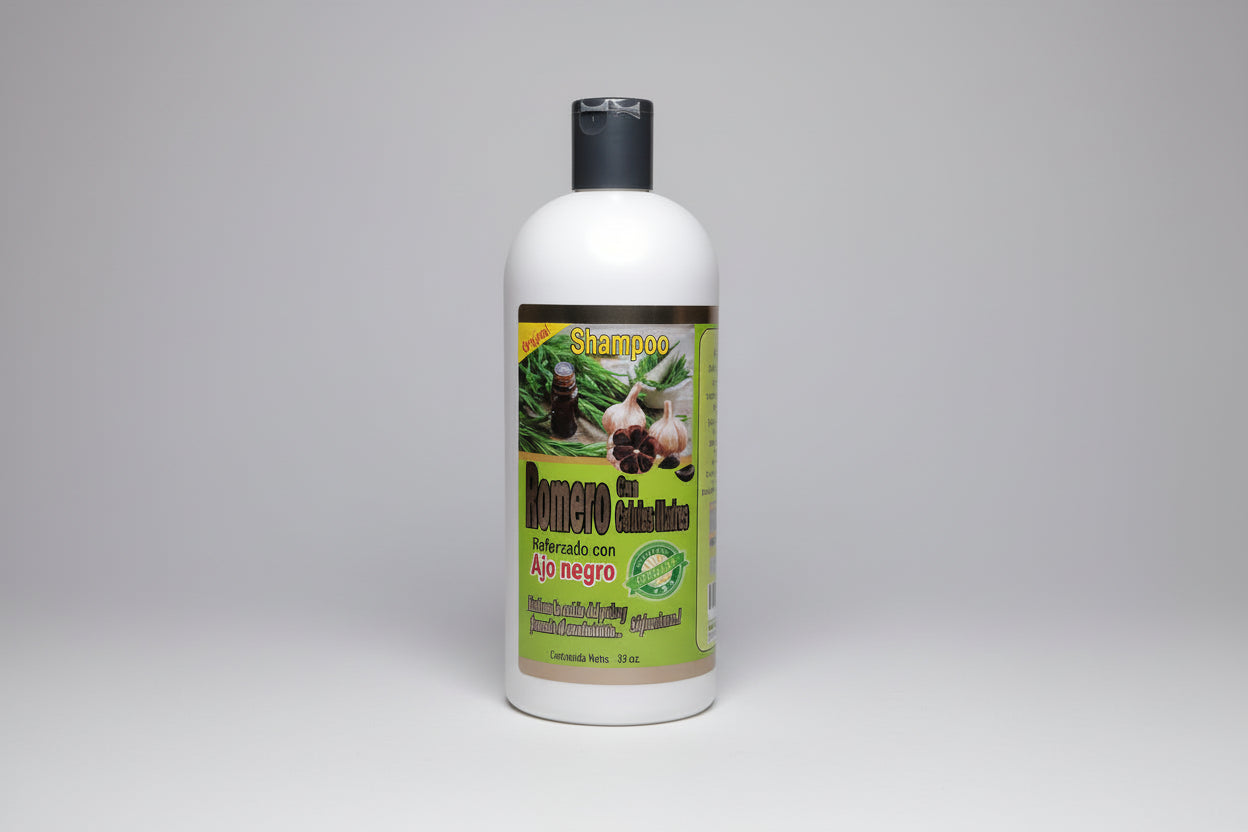 Shampoo con Bergamota, romero, espinosilla  32 oz.
