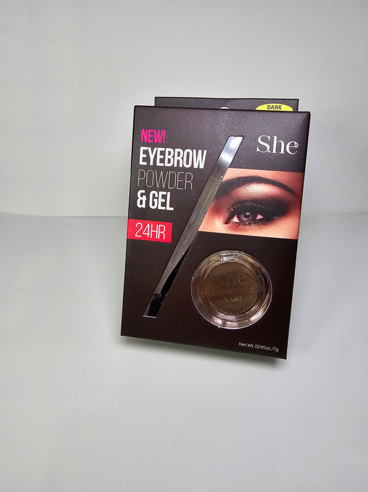 Eyebrow powder & gel 24hr S.he