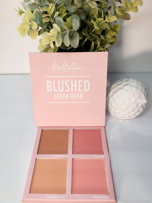 Rubor blushed color quad "BE BELLA"