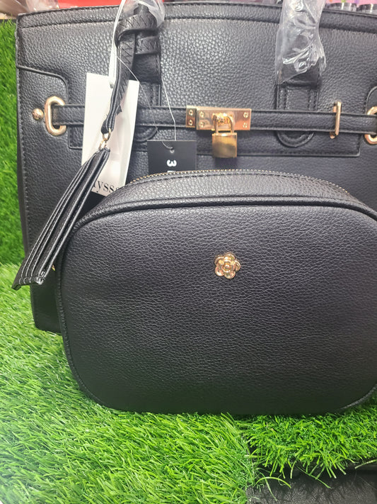 ALYSSA SET DE BOLSA 3 PZS COLOR NEGRO