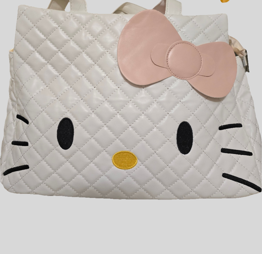 Bolso blanco gato