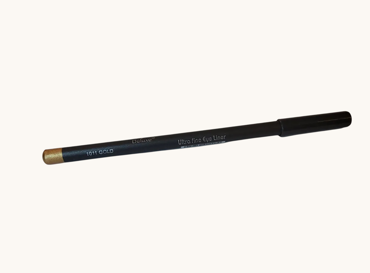 Accesorios by Alexsa Italia Deluxe gold ultra fine eye liner pencil in black casing