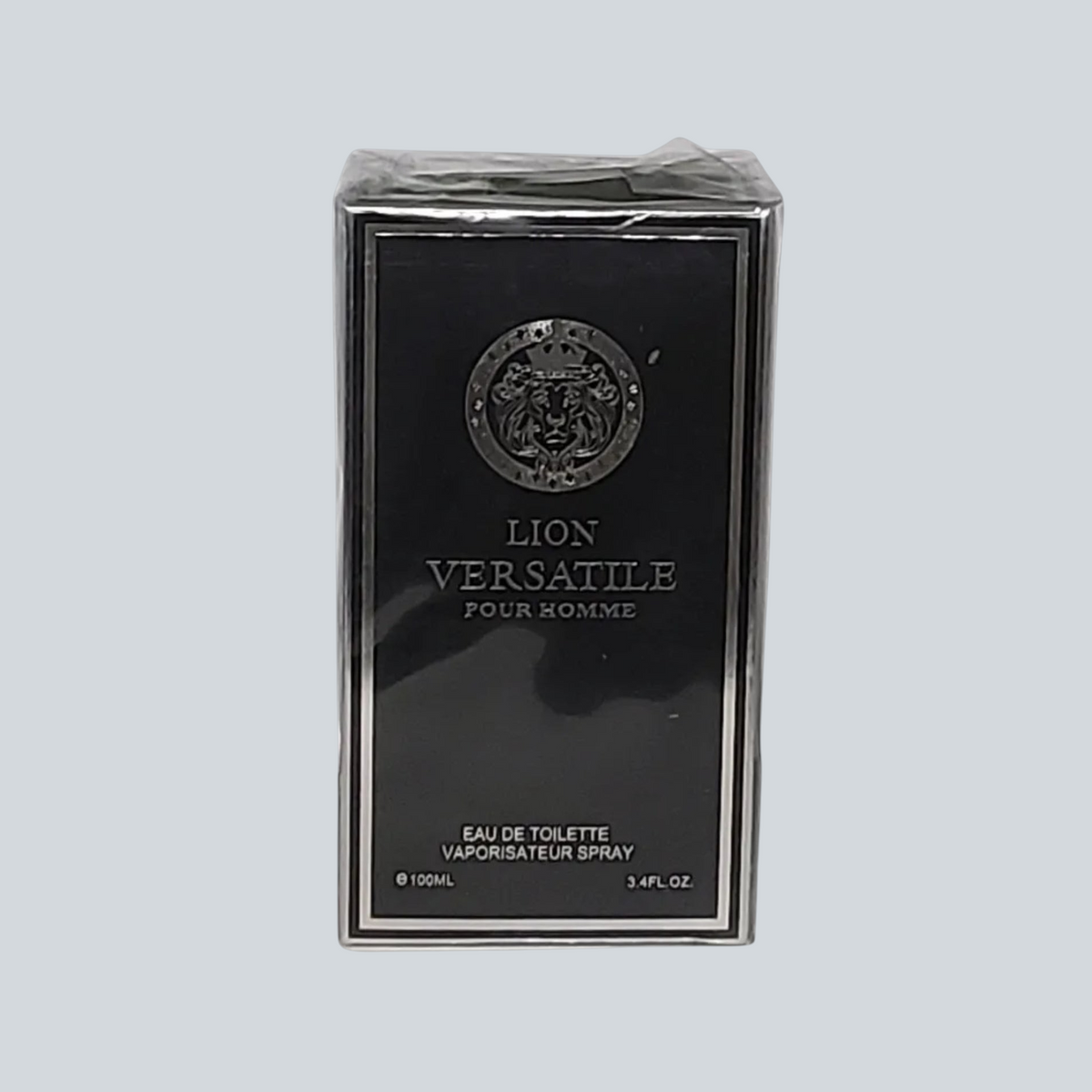 Accesorios by Alexsa Lion Versatile Pour Homme eau de toilette 100ml in a black and silver rectangular box