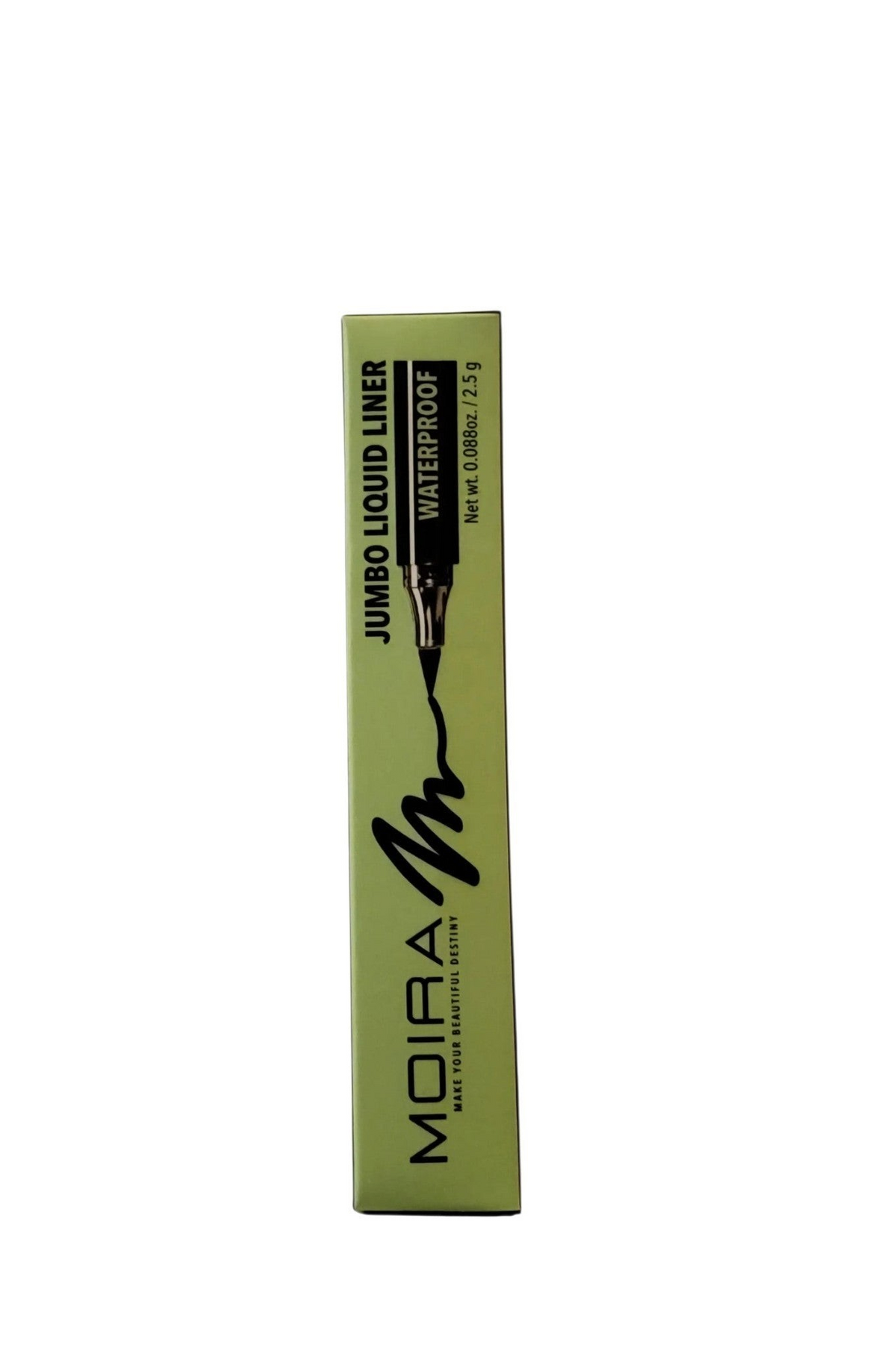 Accesorios by Alexsa Moira jumbo liquid eyeliner pen in green packaging, waterproof long-lasting formula