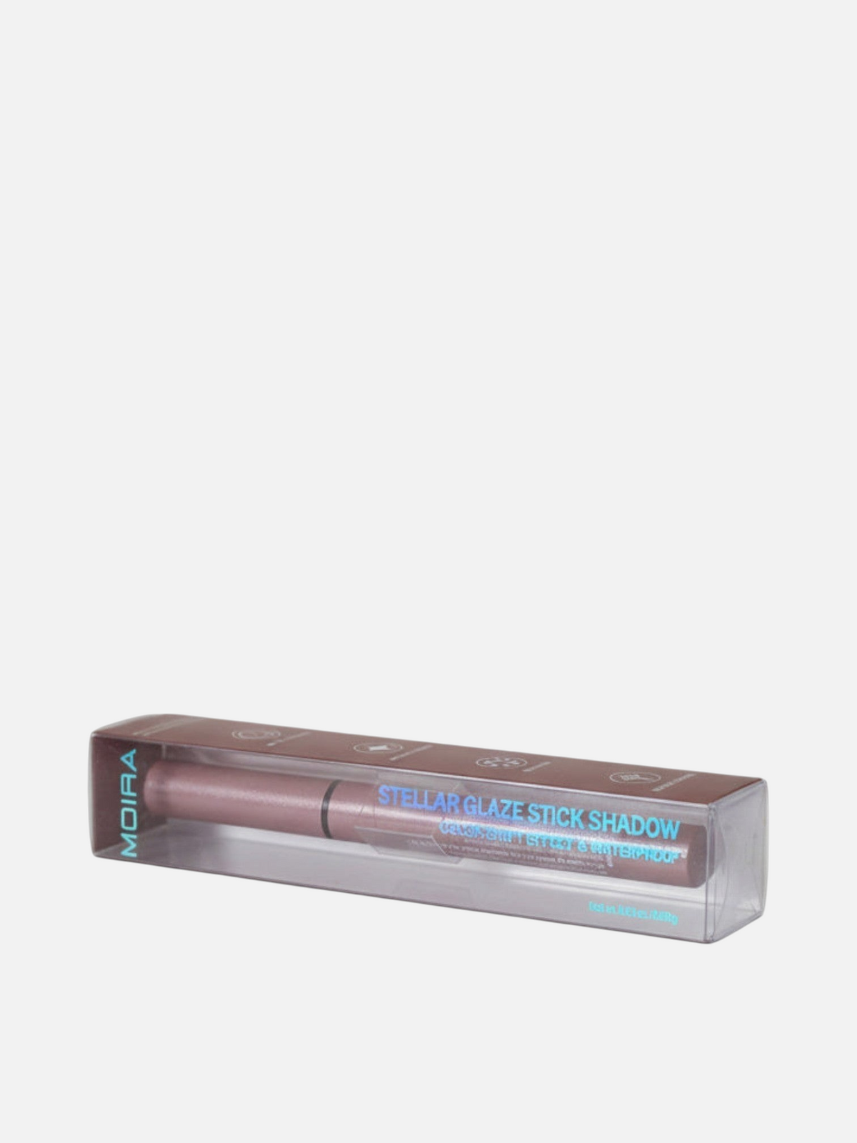 Sombra en barra MOIRA Stellar Glaze Stick Shadow de Accesorios by Alexsa en su empaque original de color rosa metalizado