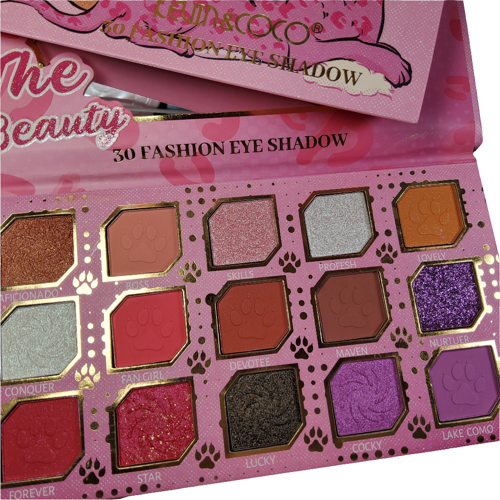 KEVIN & COCO THE BEAUTY CHEETAH 50 COLORS EYESHADOW PALETTE