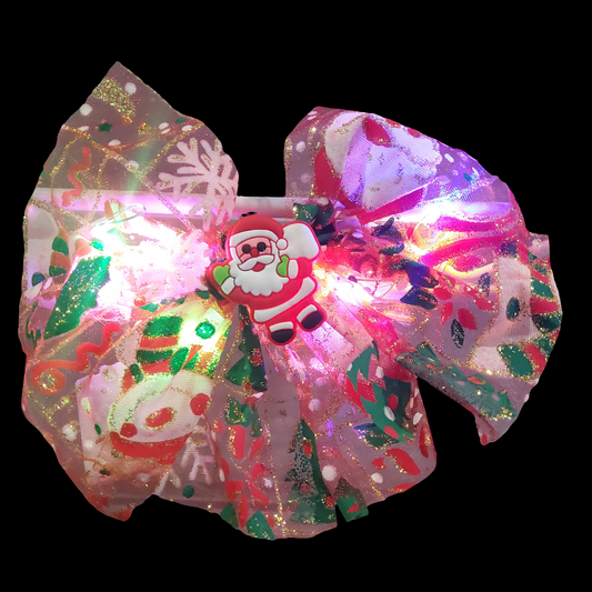 MOÑO  NAVIDEÑO CON LUZ