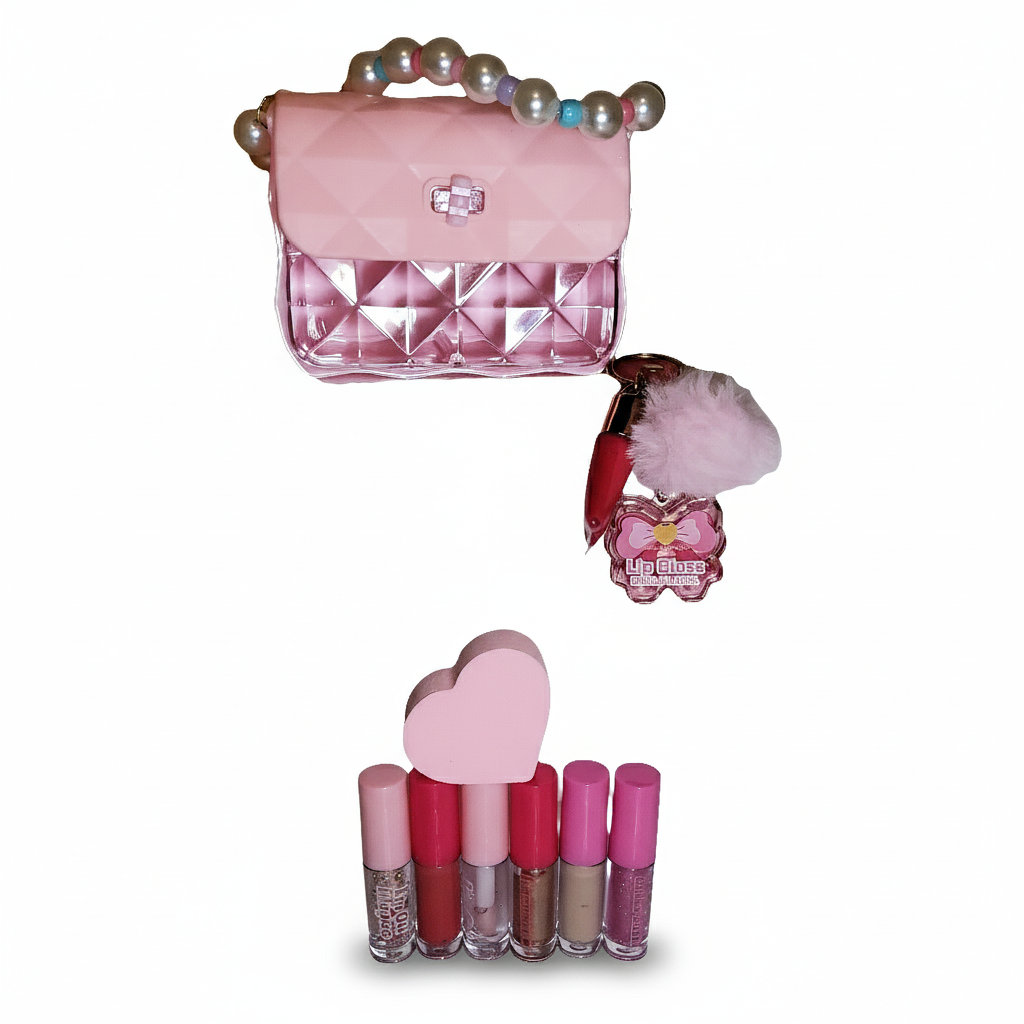 Bolso de niña con maquillaje