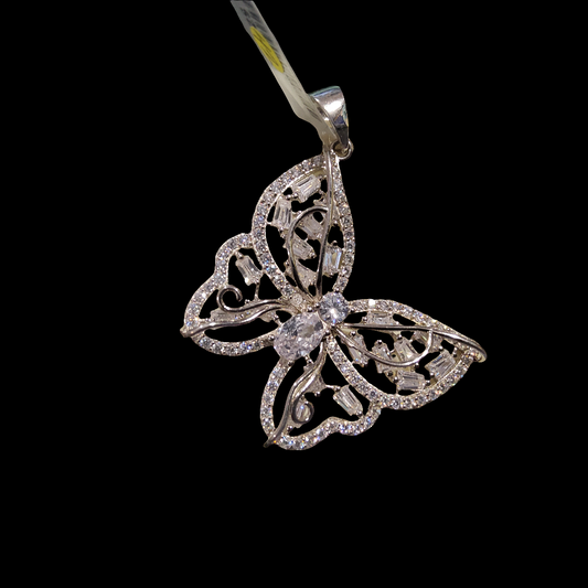Dije de mariposa  de plata