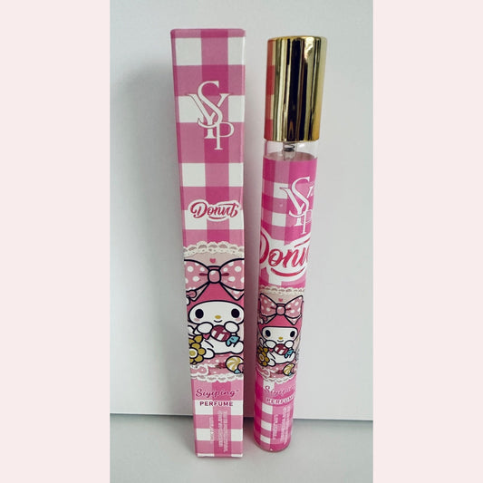 Perfume de viaje SYP Siyiping rosa sobre fondo rosa suave
