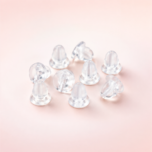 Gomas transparentes para arete
