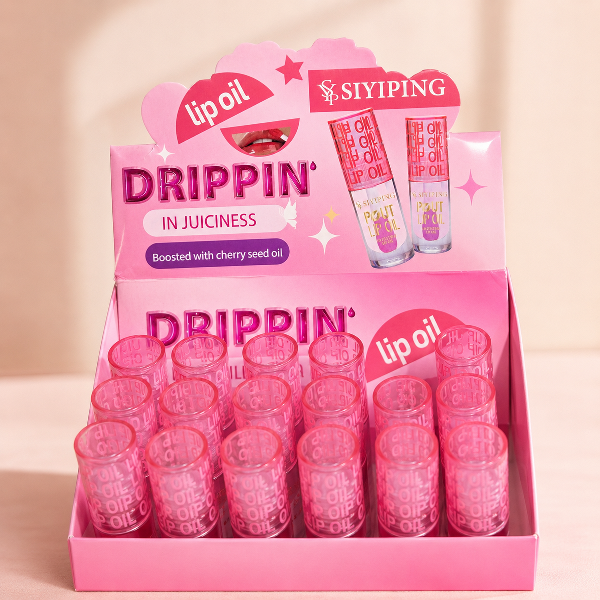 Exhibidor Lip Oil Drippin In Juices Siyiping