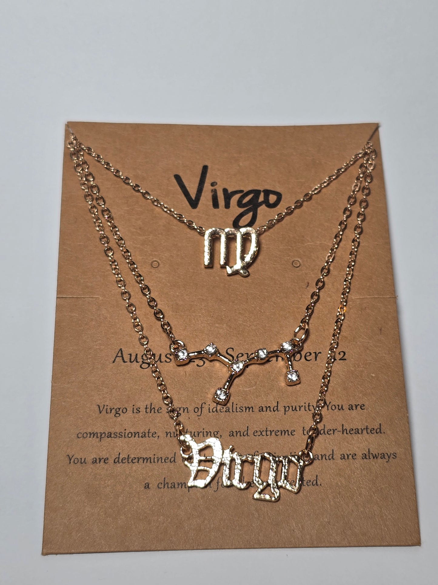 Set de Collar de Signo Zodiacal.