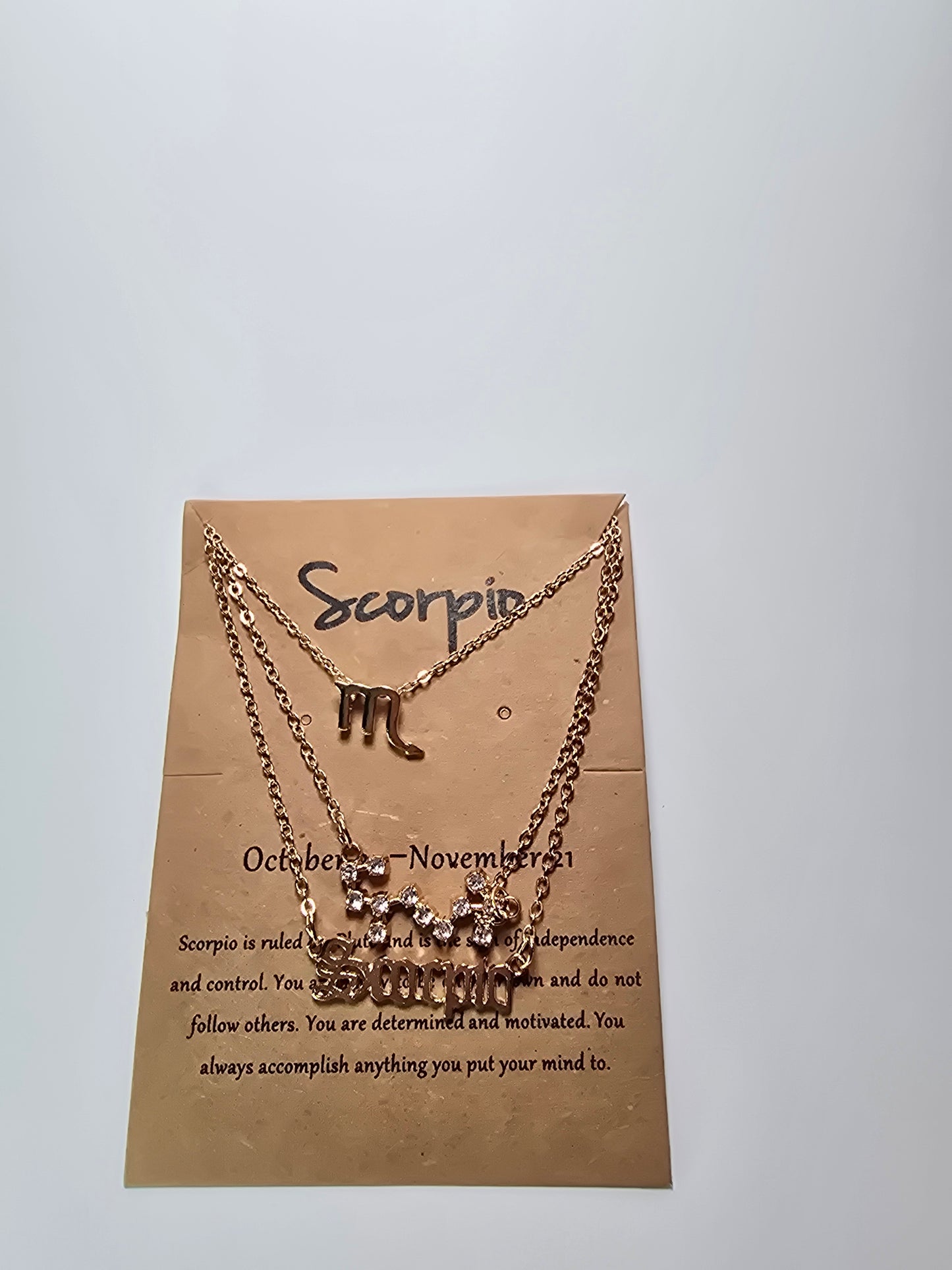 Set de Collar de Signo Zodiacal.