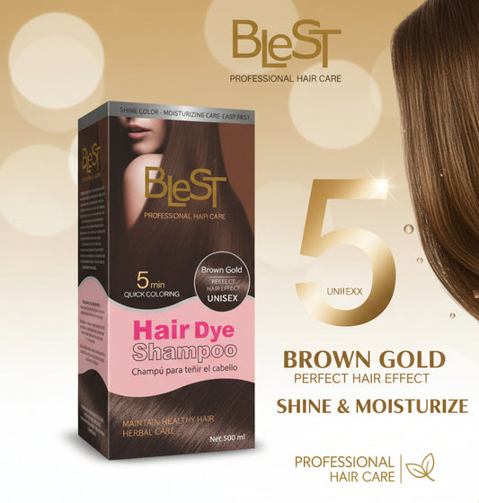 HAIR DYE SHAMPOO BLEST PROFESIONAL HAIR CARE.