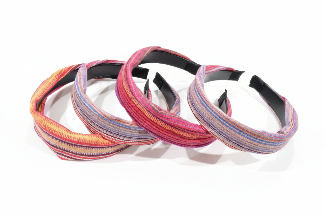 SET DE 6 PZ DE DIADEMA MIXTA PARA DAMA.
