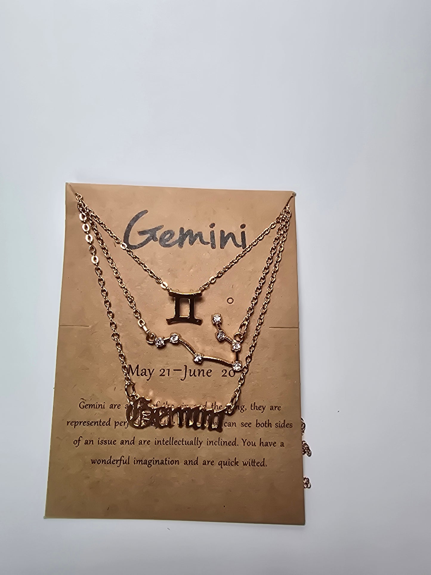 Set de Collar de Signo Zodiacal.