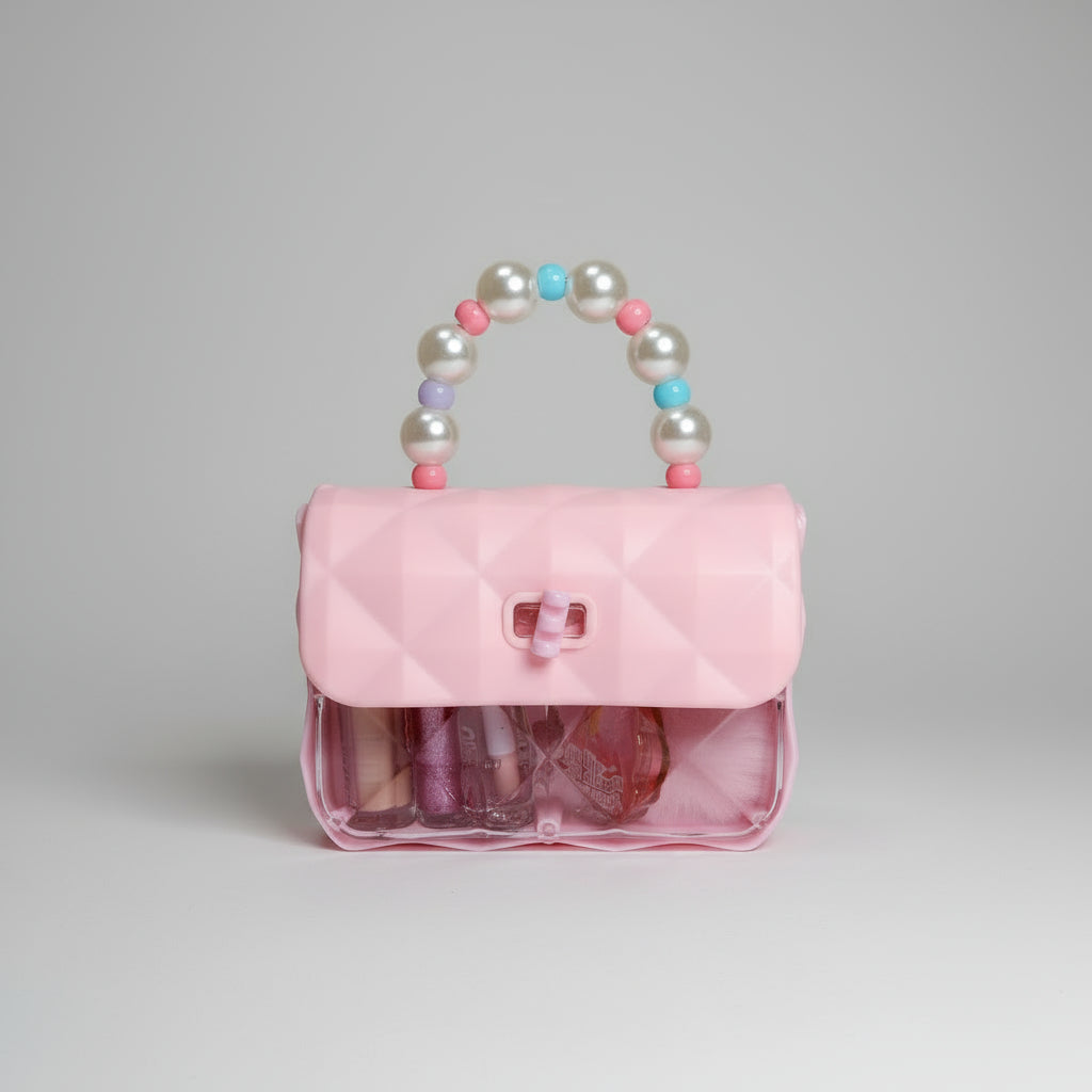 Bolso de niña con maquillaje