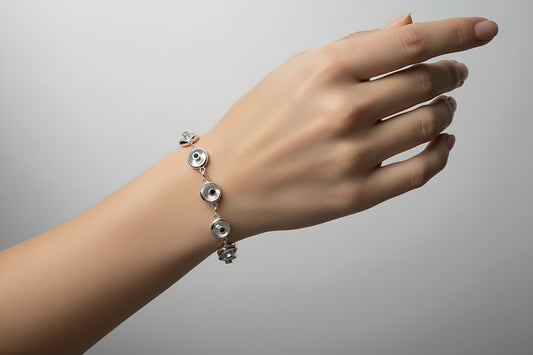 Pulsera de ojo de plata 925.