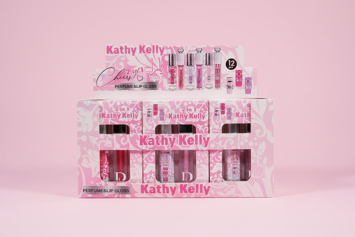 Kathy Kelly – Set de Perfume y Labial