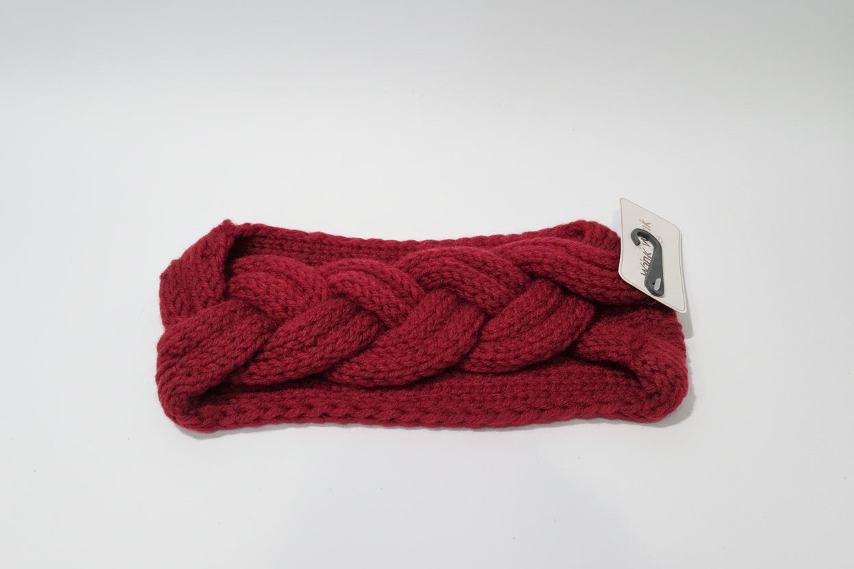 DIADEMA TEJIDA TRENZADA (CROCHET).