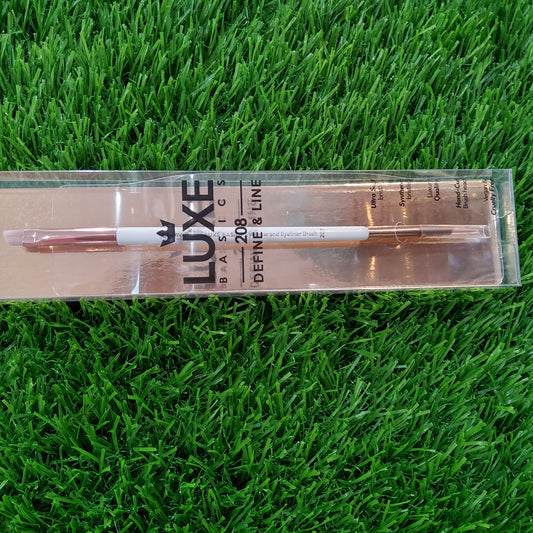 LUXE BASICS "DEFINE & LINE BRUSH" 208 AMOR US EYEBROW AND EYE LINER
