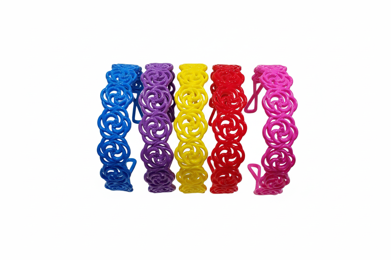 SET DE 6 PZ DE DIADEMA MIXTA PARA DAMA.