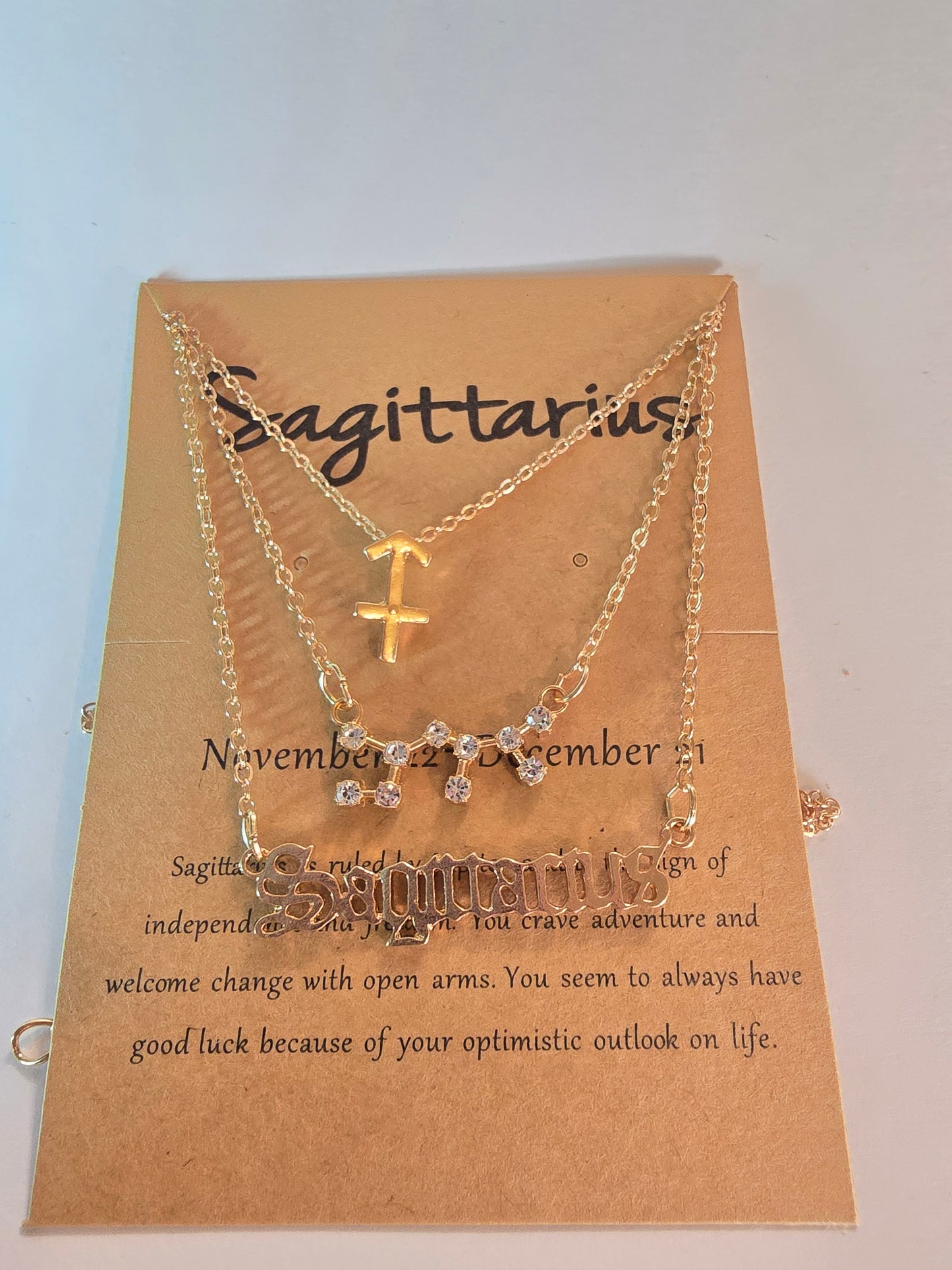 Set de Collar de Signo Zodiacal.