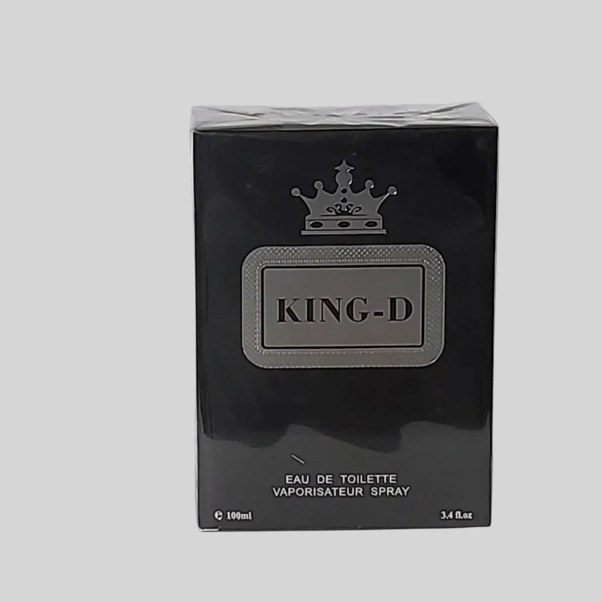 Accesorios by Alexsa King-D for Him 100ml eau de toilette perfume in a sleek black box with a silver crown logo