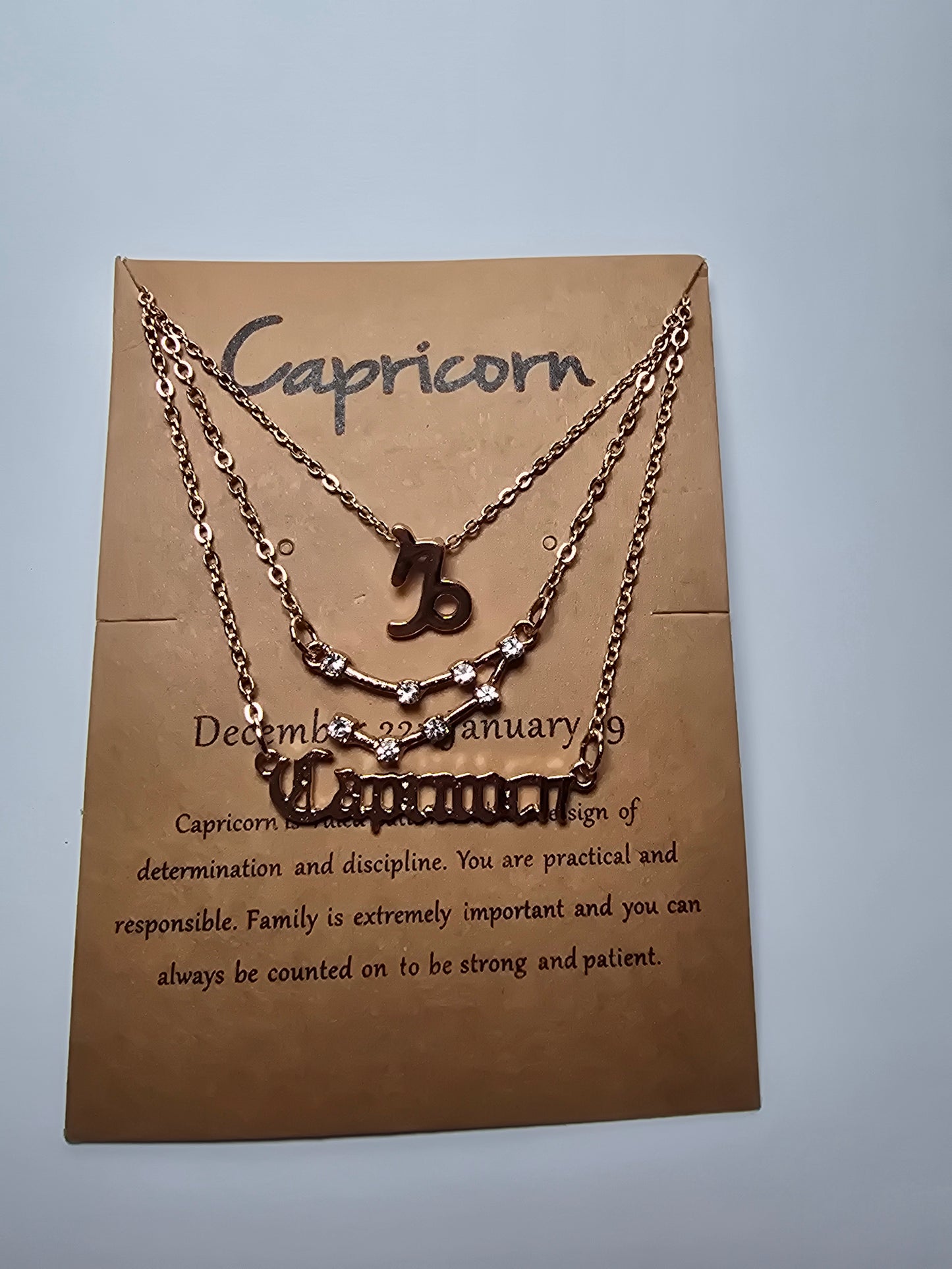 Set de Collar de Signo Zodiacal.